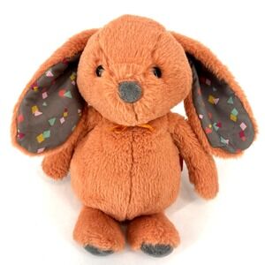 B Softies Orange Bunny Rabbit Plush 11" Coral Happy‎ Hues Confetti EASTER